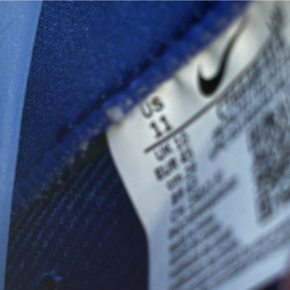 NWT Nike Alpha Menace Elite 3 Flyknit Football Cleats Mens Size 11 royal blue - Picture 10 of 11